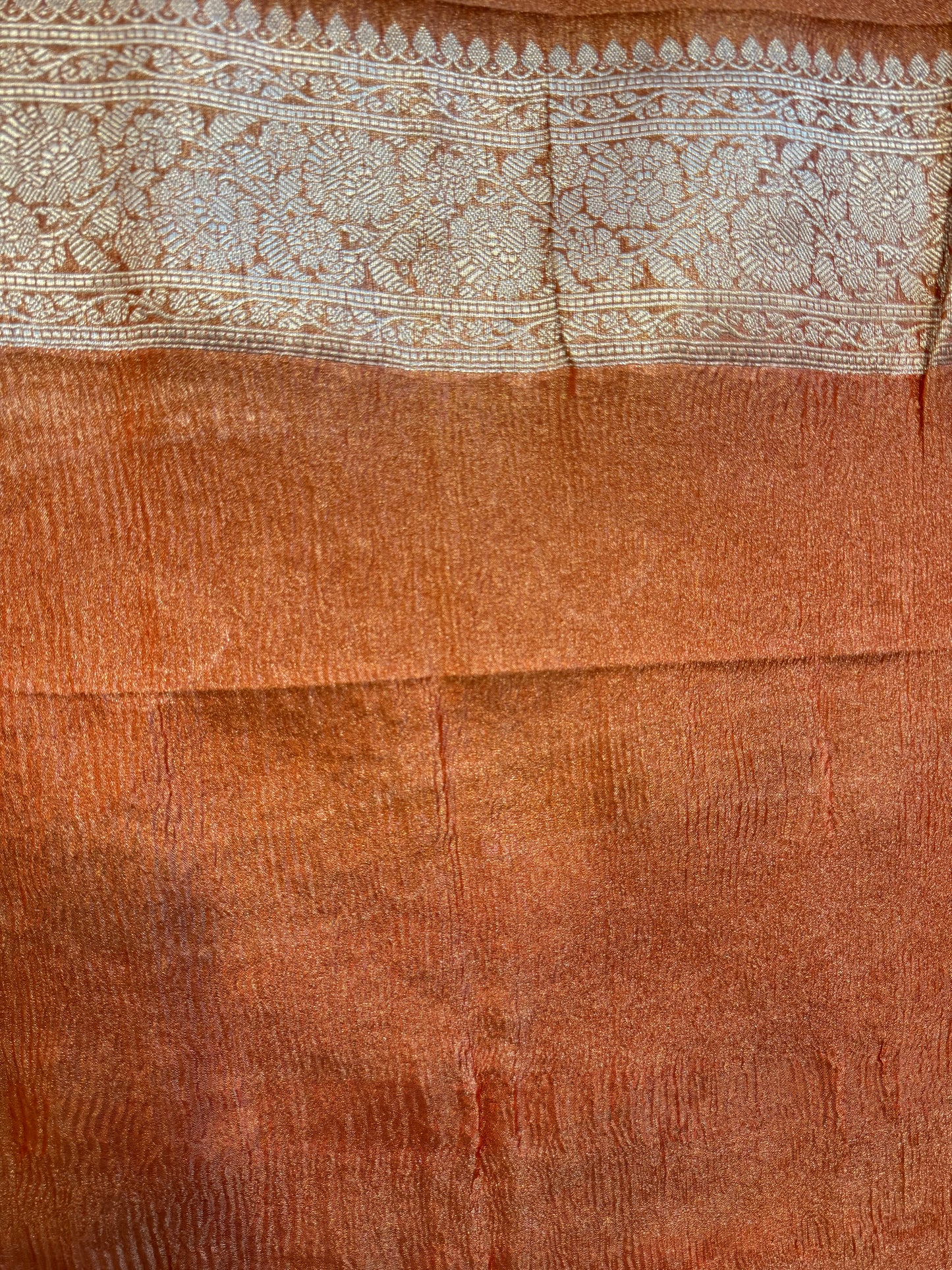 Banarasi crush soft tissue silk saree