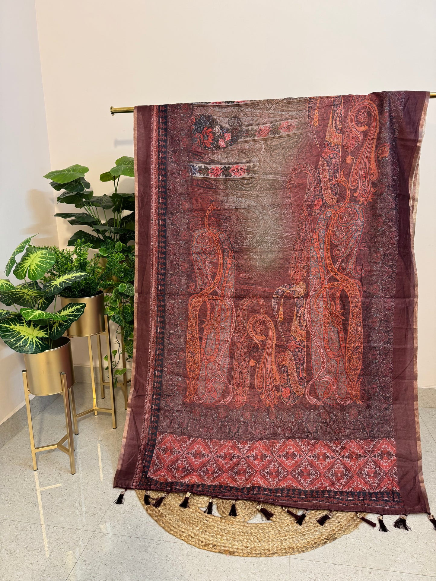 Soft Linen Cotton Saree