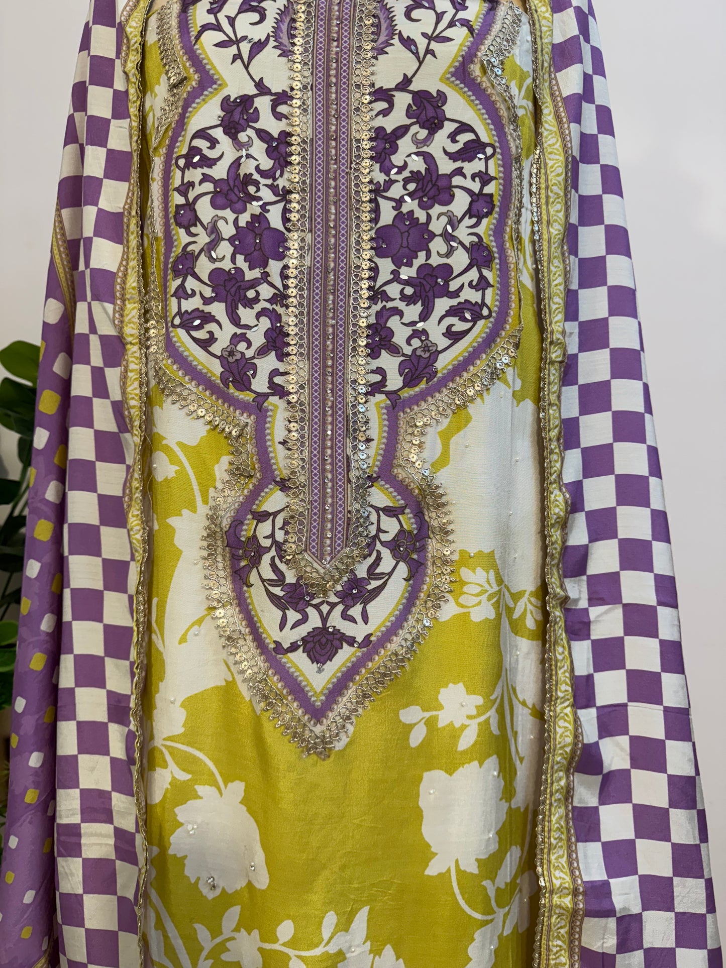 Pure muslin suit