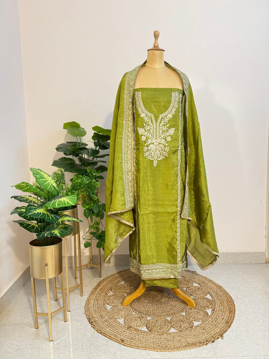 Pure Tissue Crush Silk suit