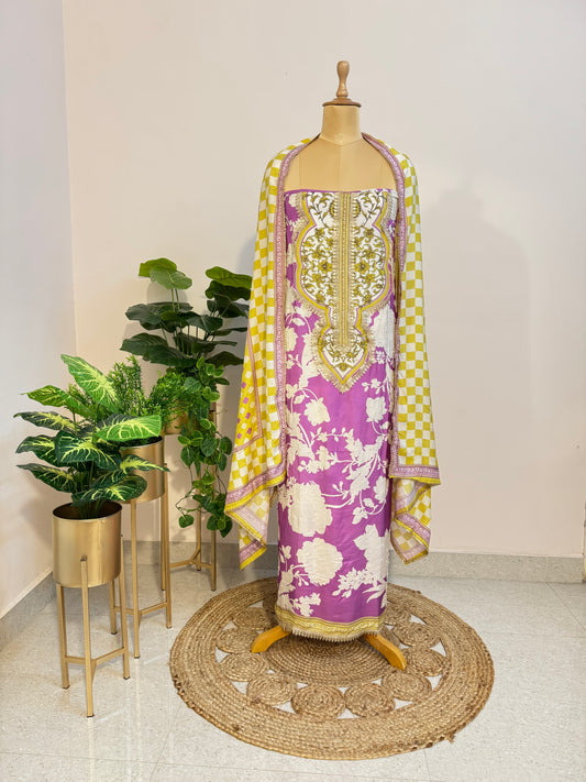 Pure muslin suit