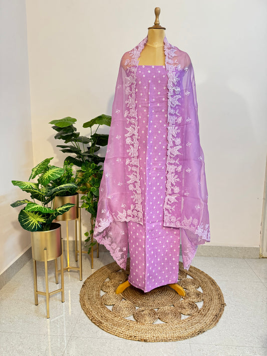 Pure Linen organza suit